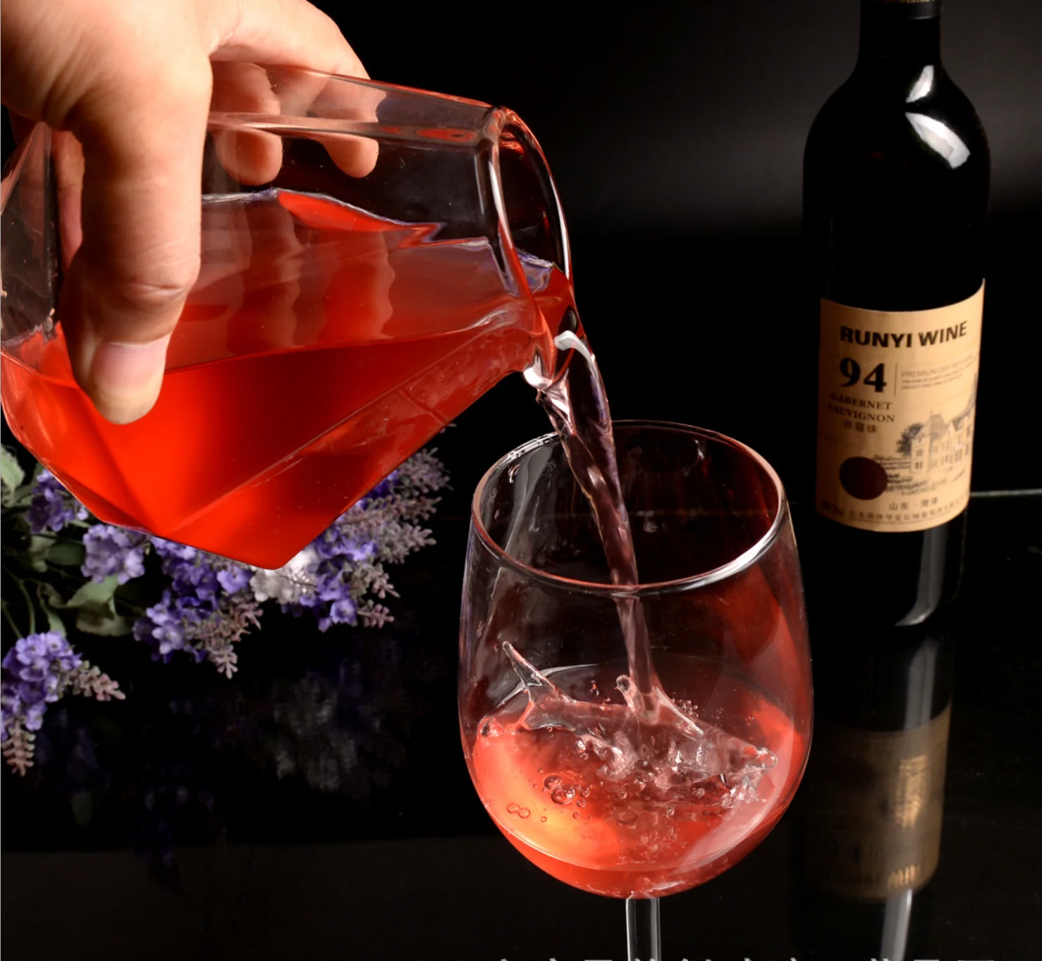 SHARK RED WINE GOBLET (Handmade)**2pcs** - Image 8
