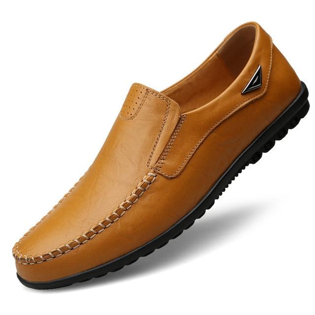 Flexible Genuine Leather Anti-slip Oxford Style Men Shoes - Image 4