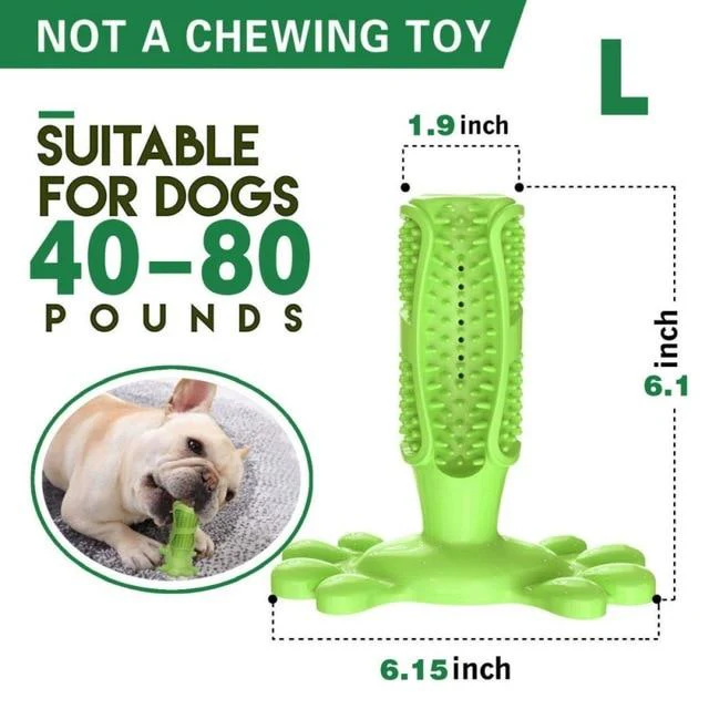 DoggyDoc™ Rrevolutionary 2-in-1 Dogs Toothbrush & Chewing Stick - Image 3