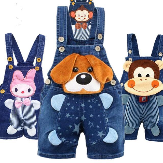 Baby Jeans Overall With Cute Animal Face - Image 16