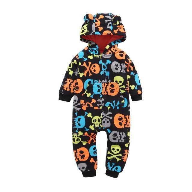 Winter long sleeve romper With Teddy Bear Eears - Image 15