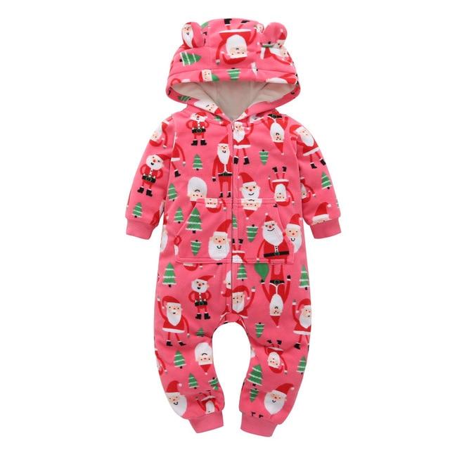 Winter long sleeve romper With Teddy Bear Eears - Image 19