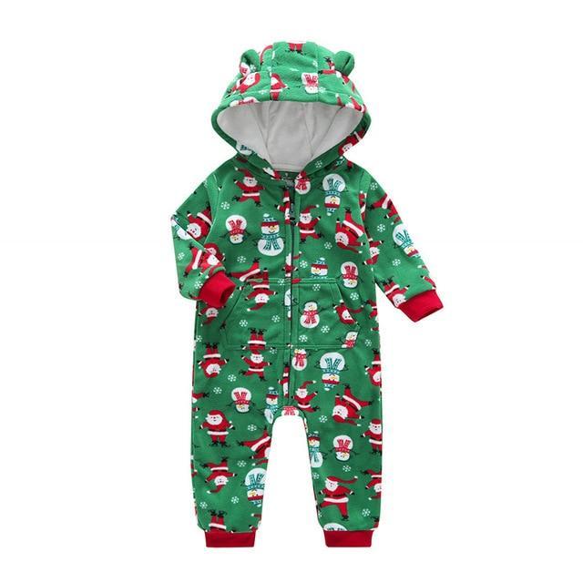 Winter long sleeve romper With Teddy Bear Eears - Image 25
