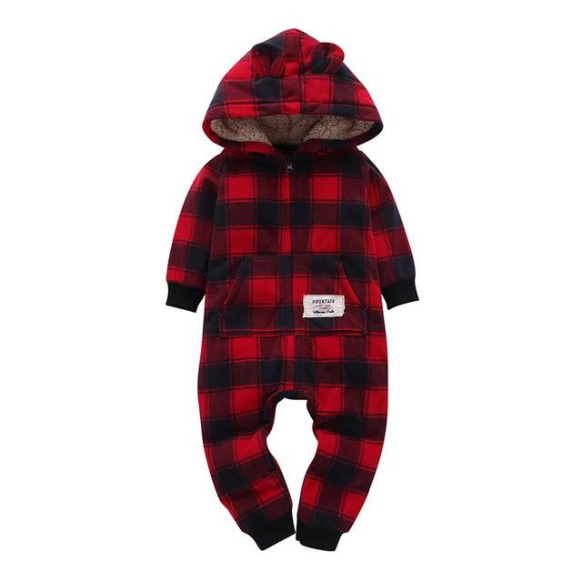 Winter long sleeve romper With Teddy Bear Eears - Image 27