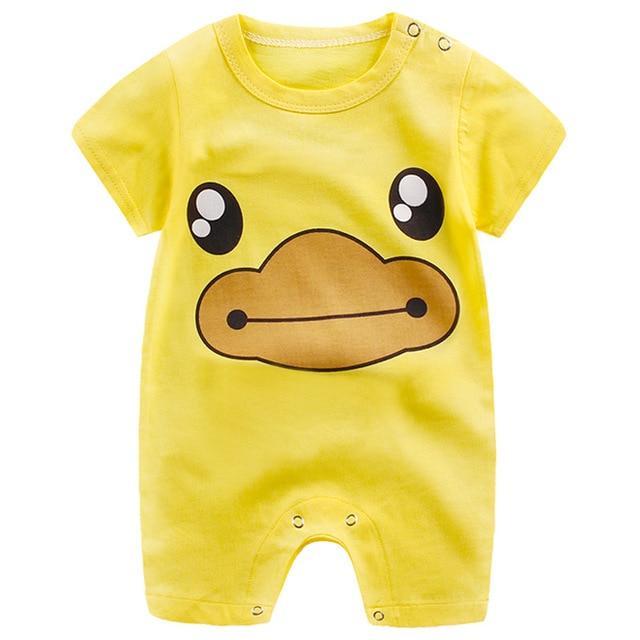 Adorable Short Sleeved Baby Bodysuit With A Cartoon Print - Image 10