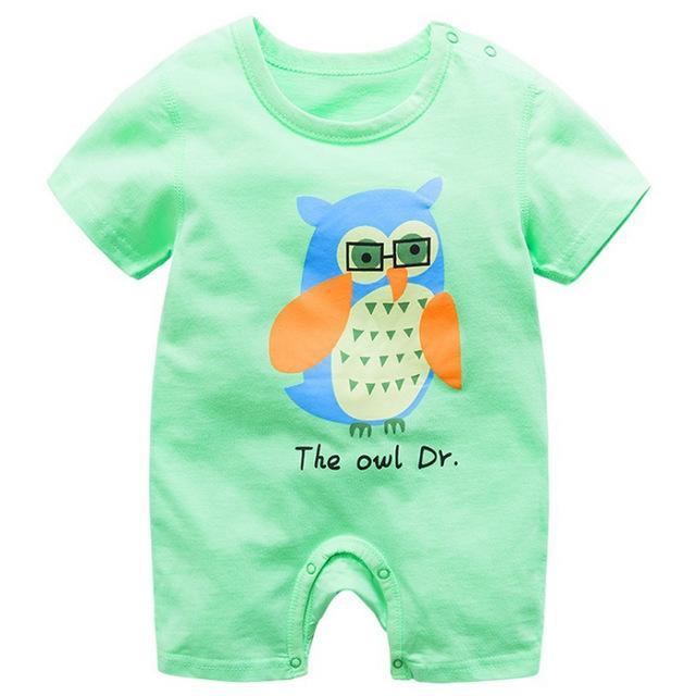 Adorable Short Sleeved Baby Bodysuit With A Cartoon Print - Image 6