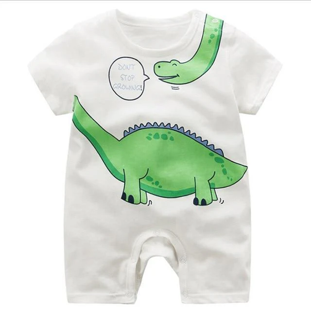 Adorable Short Sleeved Baby Bodysuit With A Cartoon Print - Image 7