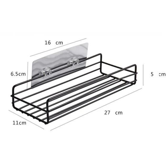 Decorative Punch-free Corner Wrought Iron Shelf (2pcs) - Image 8