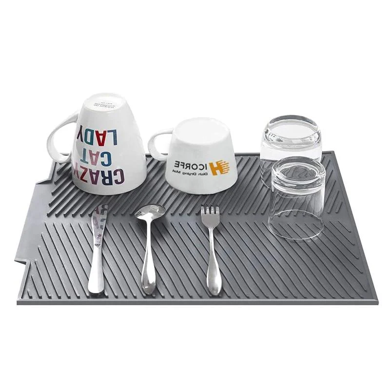Silicone Dish Drying & Draining Heat Resistant Mat - Image 2