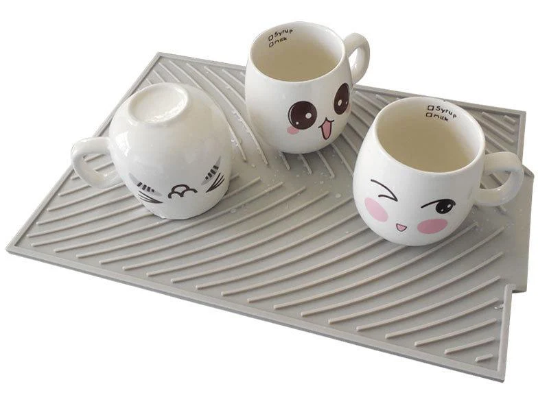 Silicone Dish Drying & Draining Heat Resistant Mat - Image 7