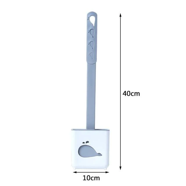Wall Hanging Smart Silicone Toilet Brush - Image 8