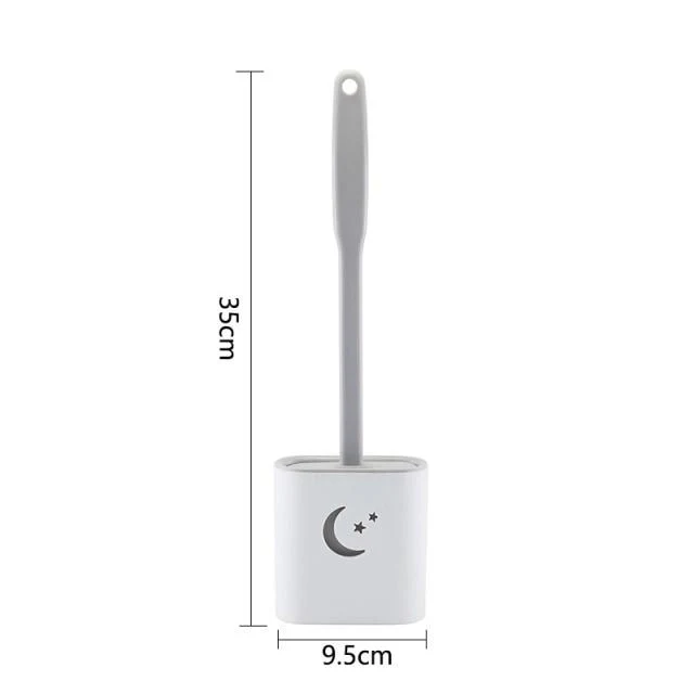 Wall Hanging Smart Silicone Toilet Brush - Image 9