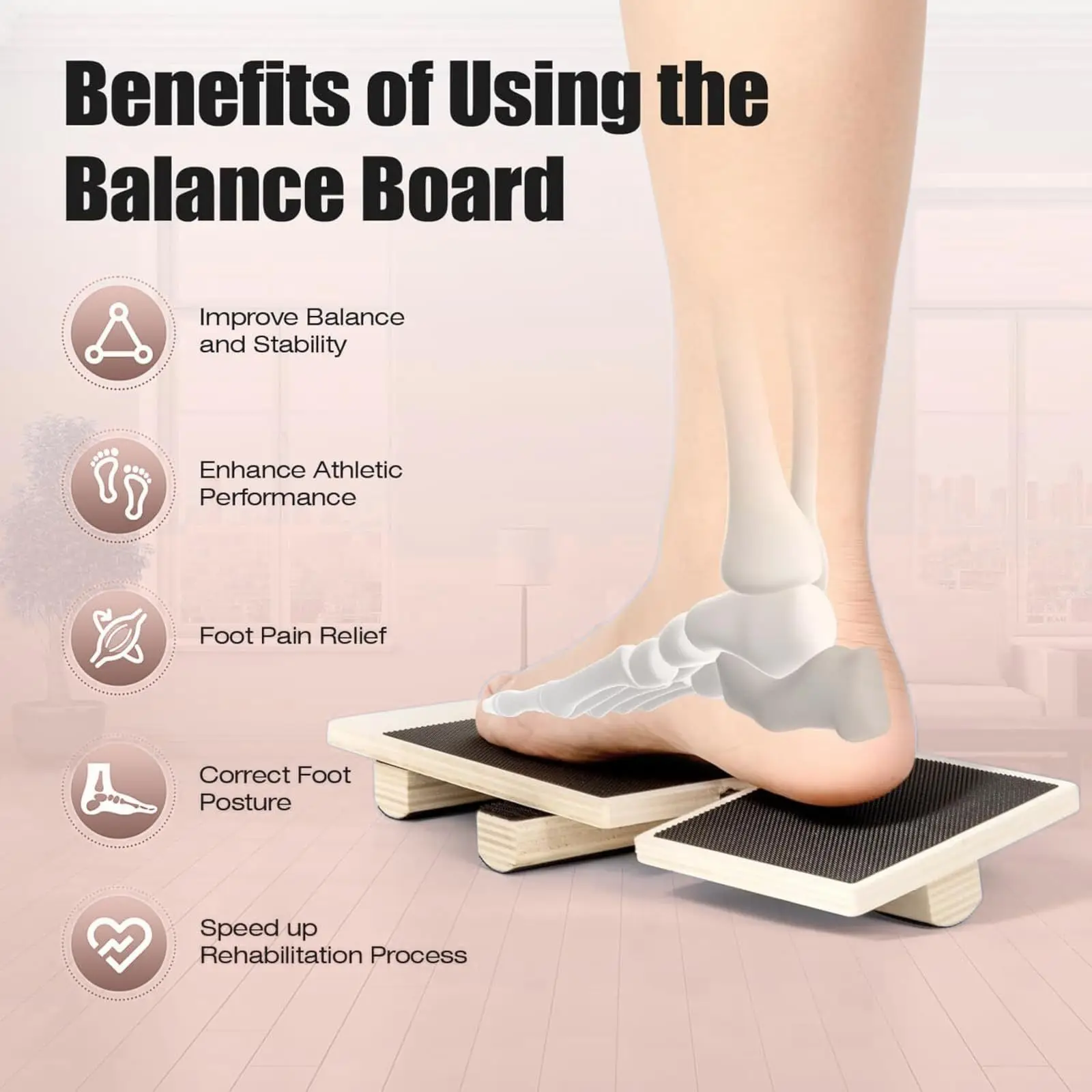 Ankle Strength & Balance Trainer Board – Senior Stability & Foot Rehab Exerciser - Image 13