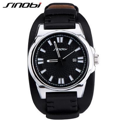 Luxury Leather Military Watch - Image 3
