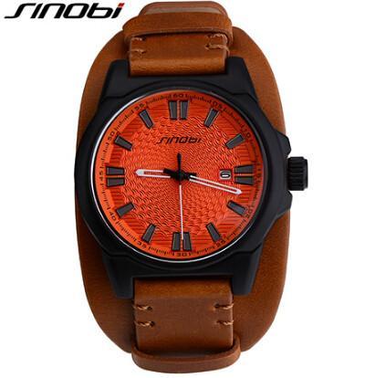 Luxury Leather Military Watch - Image 4