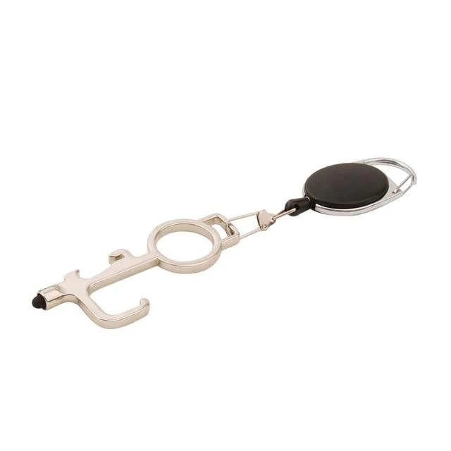 Smart 4 in 1 Touch-less EDC Door Opener With Stretchable Keychain - Image 5