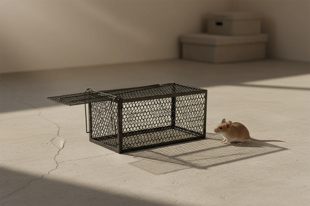 Metal Construction Smart Self-locking Safe and Humane Mousetrap - Image 13
