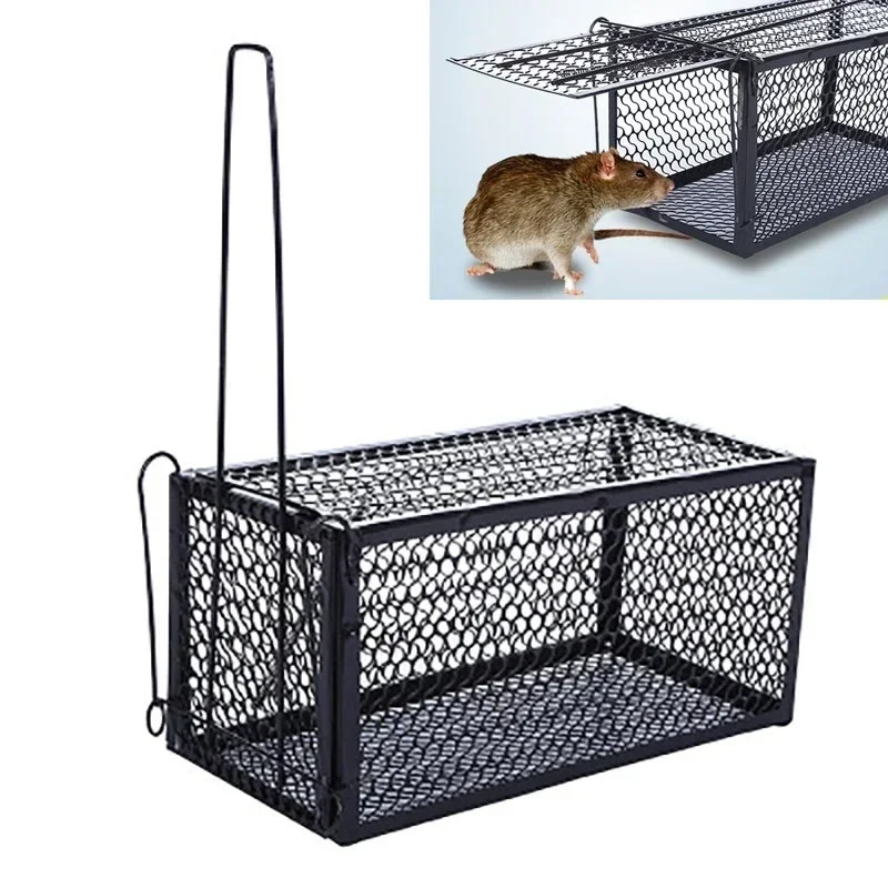 Metal Construction Smart Self-locking Safe and Humane Mousetrap - Image 2