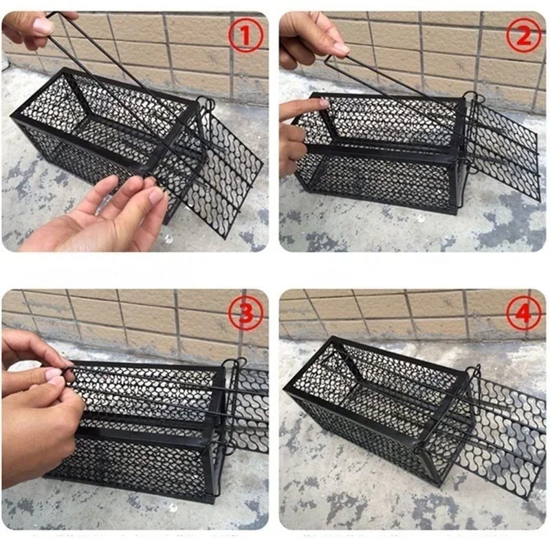 Metal Construction Smart Self-locking Safe and Humane Mousetrap - Image 7