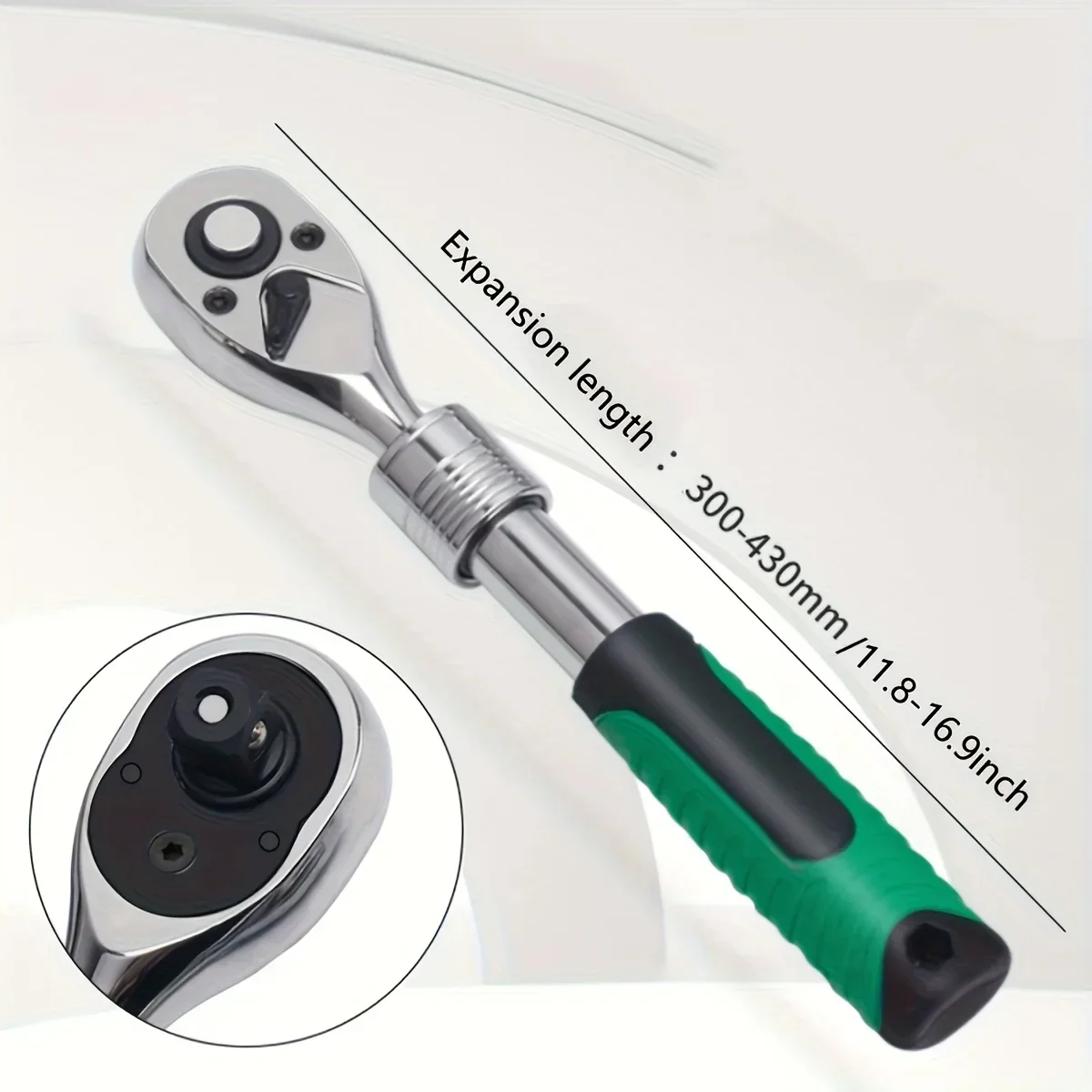 Telescopic Ratchet Wrench Set – Dual Direction with Adjustable Handle - Image 11