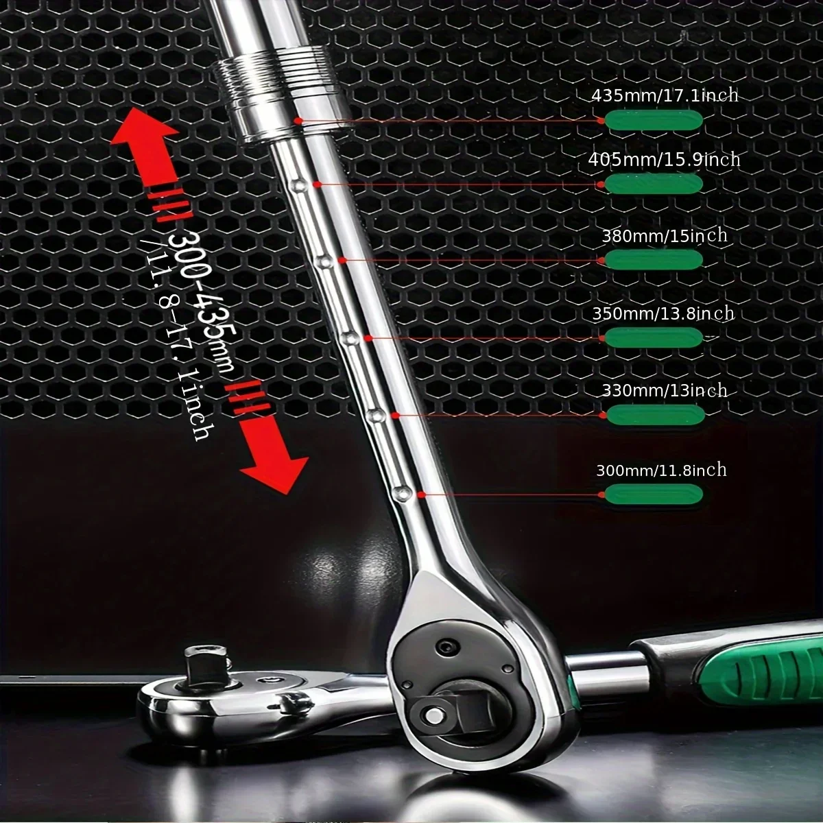 Telescopic Ratchet Wrench Set – Dual Direction with Adjustable Handle - Image 17