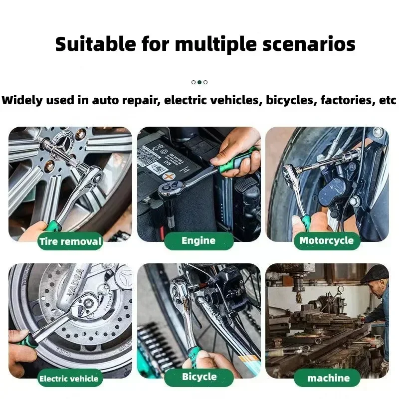 Telescopic Ratchet Wrench Set – Dual Direction with Adjustable Handle - Image 3