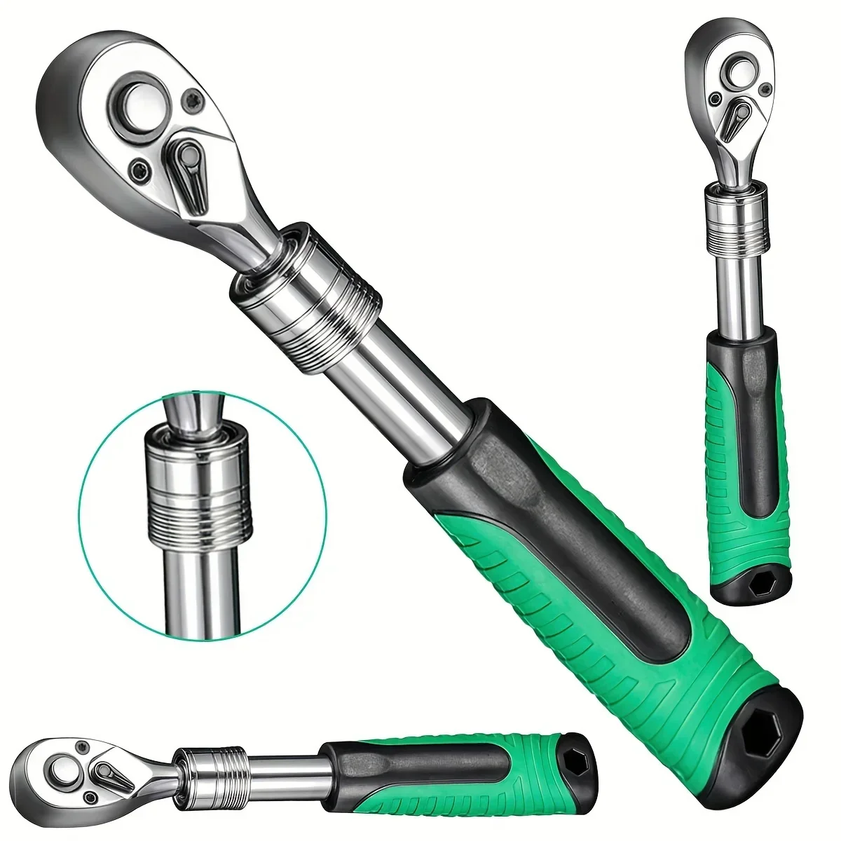 Telescopic Ratchet Wrench Set – Dual Direction with Adjustable Handle - Image 8