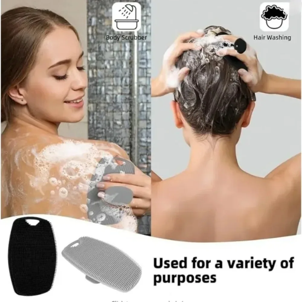 Soft Medical Grade Silicone Body Shower Gentle Exfoliating Brush (2pcs set) - Image 5