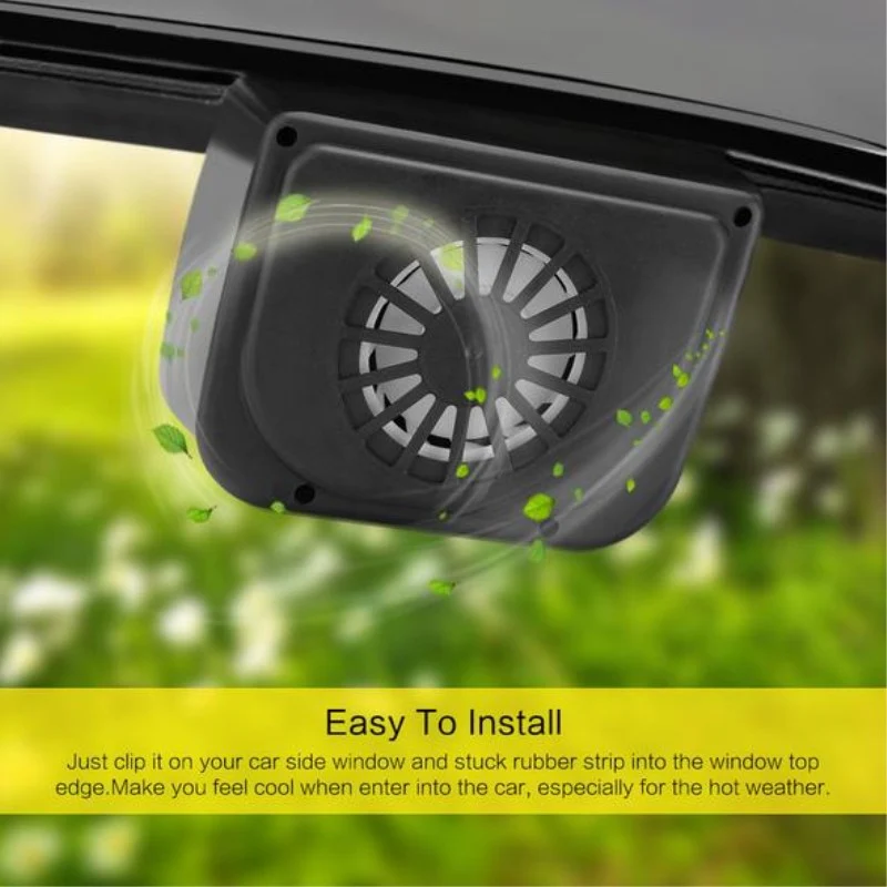 Solar-Powered Window-Mounted Automatic Car Cooler - Image 7