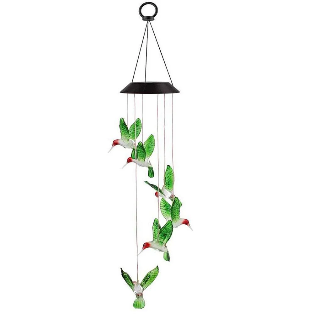Solar LED Lights Hummingbird Wind Chimes - Image 11