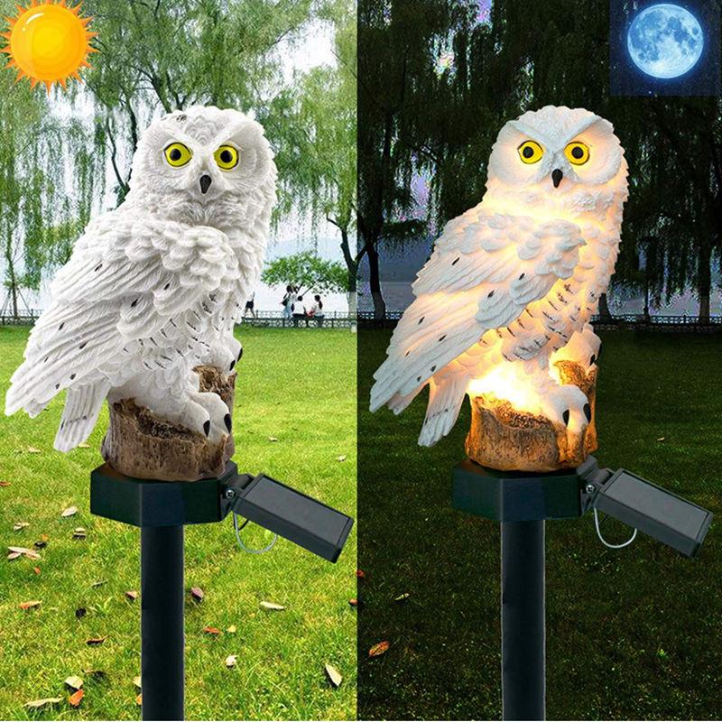 Solar Powered Waterproof Garden Owl LED Lamp - Image 8