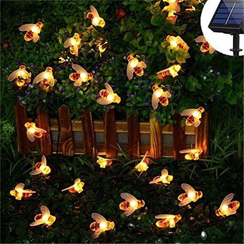 SolarGarden™ Solar Powered Honey Bee Led String Lights - Image 2