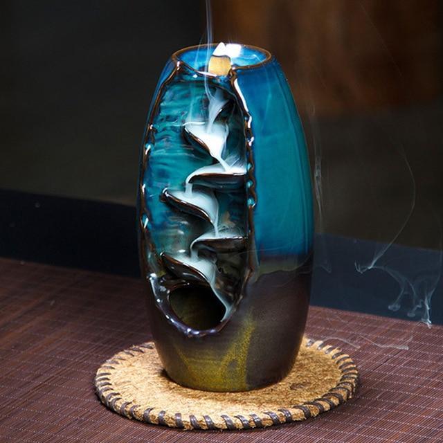 Soothing Ceramic Back-flow Incense Burner - Image 3