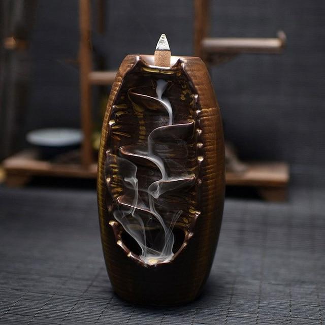 Soothing Ceramic Back-flow Incense Burner - Image 4