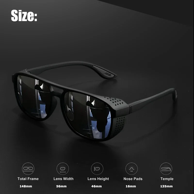 Steampunk SportShield Polarized & UV400 Protection Sunglasses - Image 4