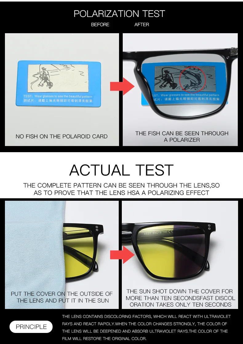 Anti-Glare Photochromic Polarized Day & Night Vision Driving Sunglasses - Image 18