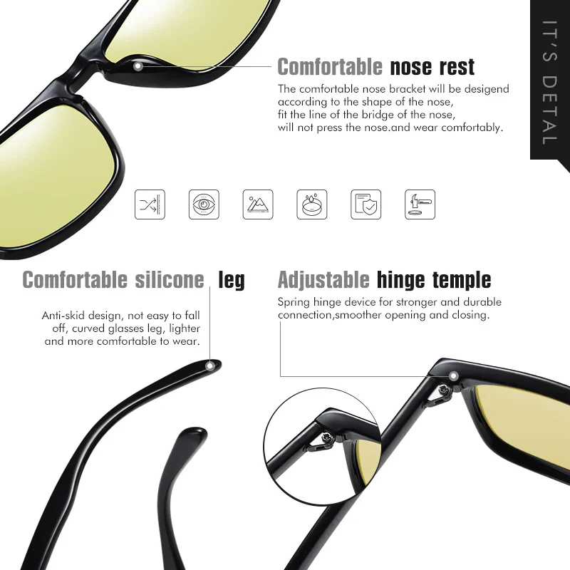 Anti-Glare Photochromic Polarized Day & Night Vision Driving Sunglasses - Image 6