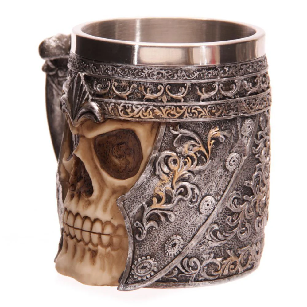 Stainless Steel  Double Wall Skull Beer Mug - Image 4