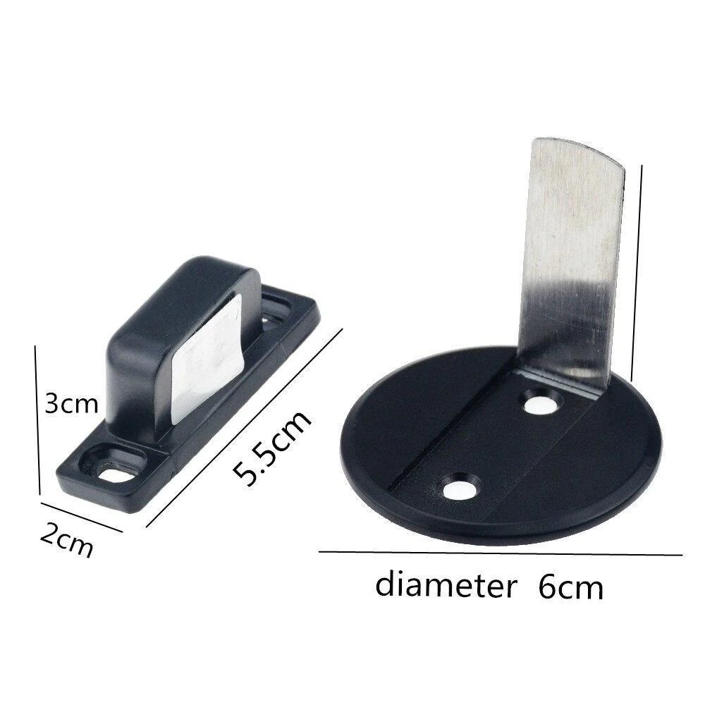 Stainless Steel Invisible Magnetic Door Stopper ***2 PCS*** - Image 5