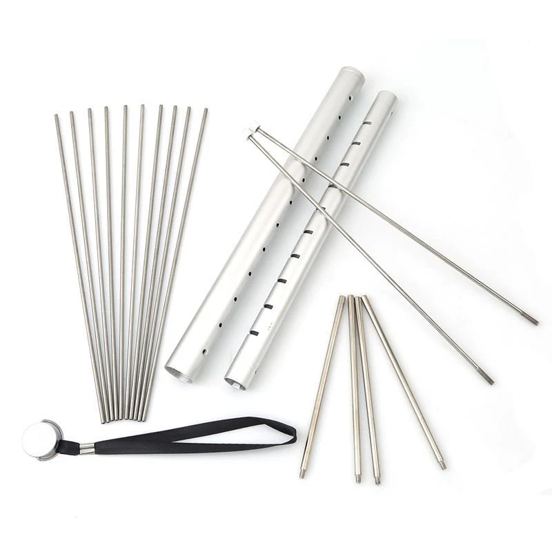 Stainless-Steel Portable Folding BBQ Grill - Image 3