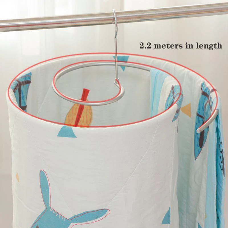 Stainless Steel Spiral Blanket Drying Rack - Image 4