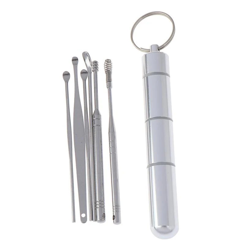 6 In 1 Spiral Ear Wax Removal Travel Set - Image 3