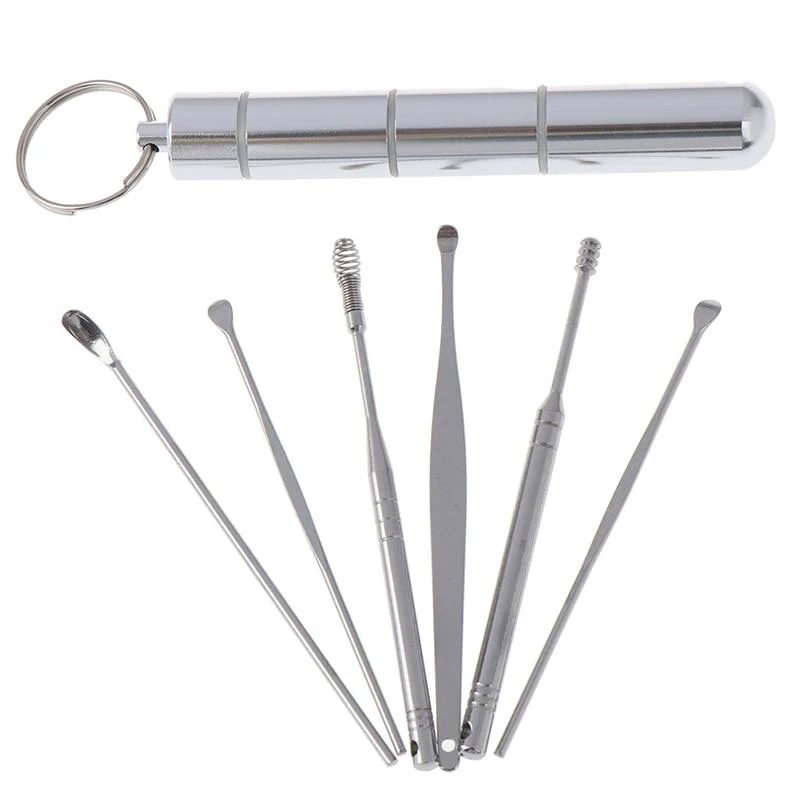 6 In 1 Spiral Ear Wax Removal Travel Set - Image 8