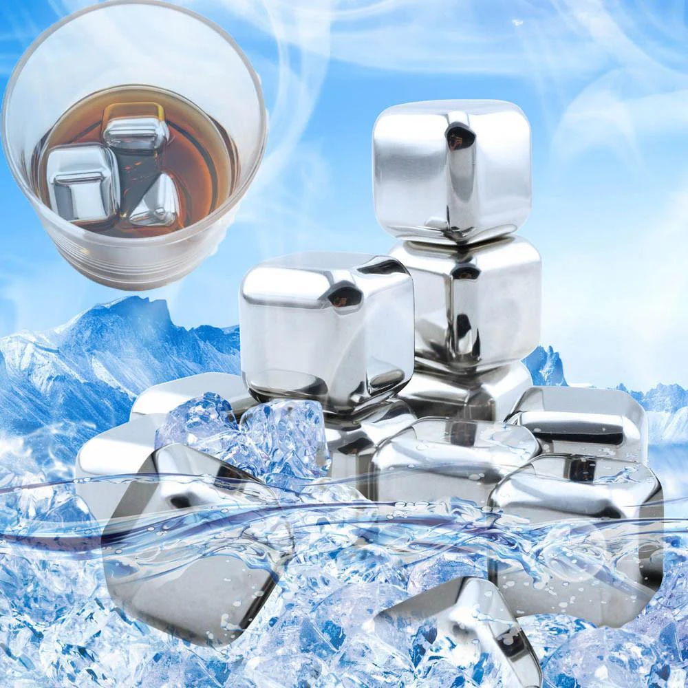 Stainless Steel Drink Chilling Cubes