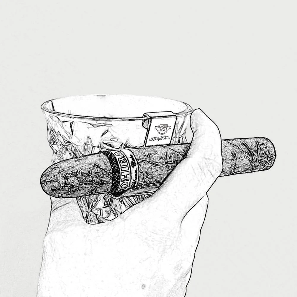 Clip-On Whiskey Glass Cigar Cradle - Image 5