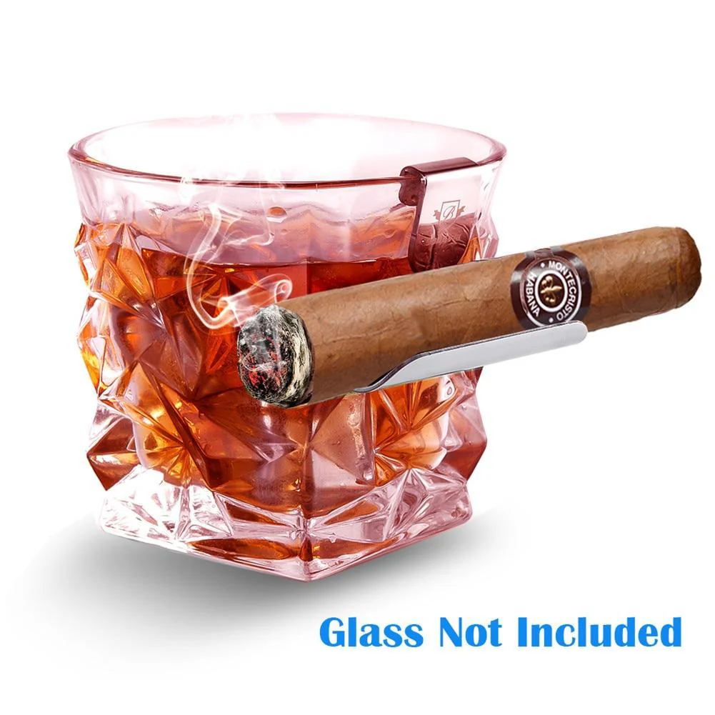 Clip-On Whiskey Glass Cigar Cradle - Image 7