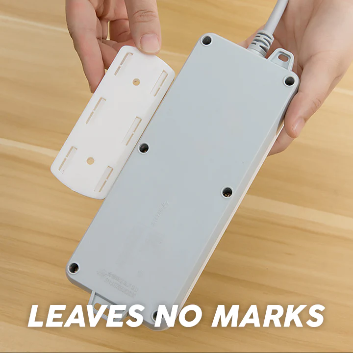 Stick & Slide Power Strip Wall Holder * 2pcs * - Image 7