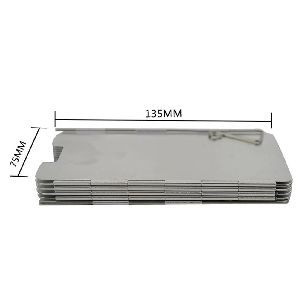 Strong Durable 9 Plates Foldable Stove Windshield - Image 5