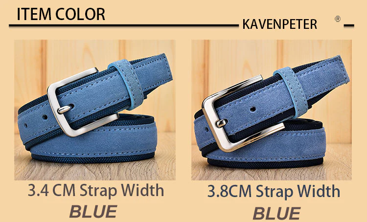 KAVENPETER™ Genuine Suede Leather Belt For Men - Image 14