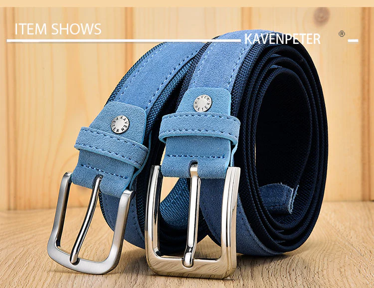 KAVENPETER™ Genuine Suede Leather Belt For Men - Image 17
